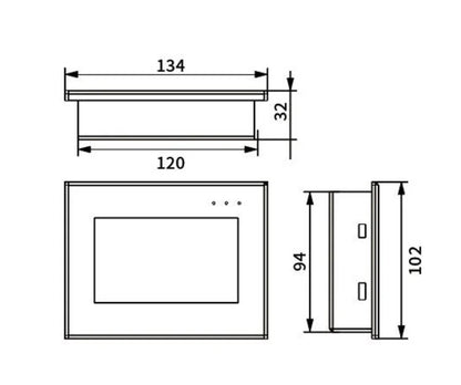coolmay  4.3 inch plc all in one cost save HMI PLC All in one come with 4 AD Factory directly Sell Customization