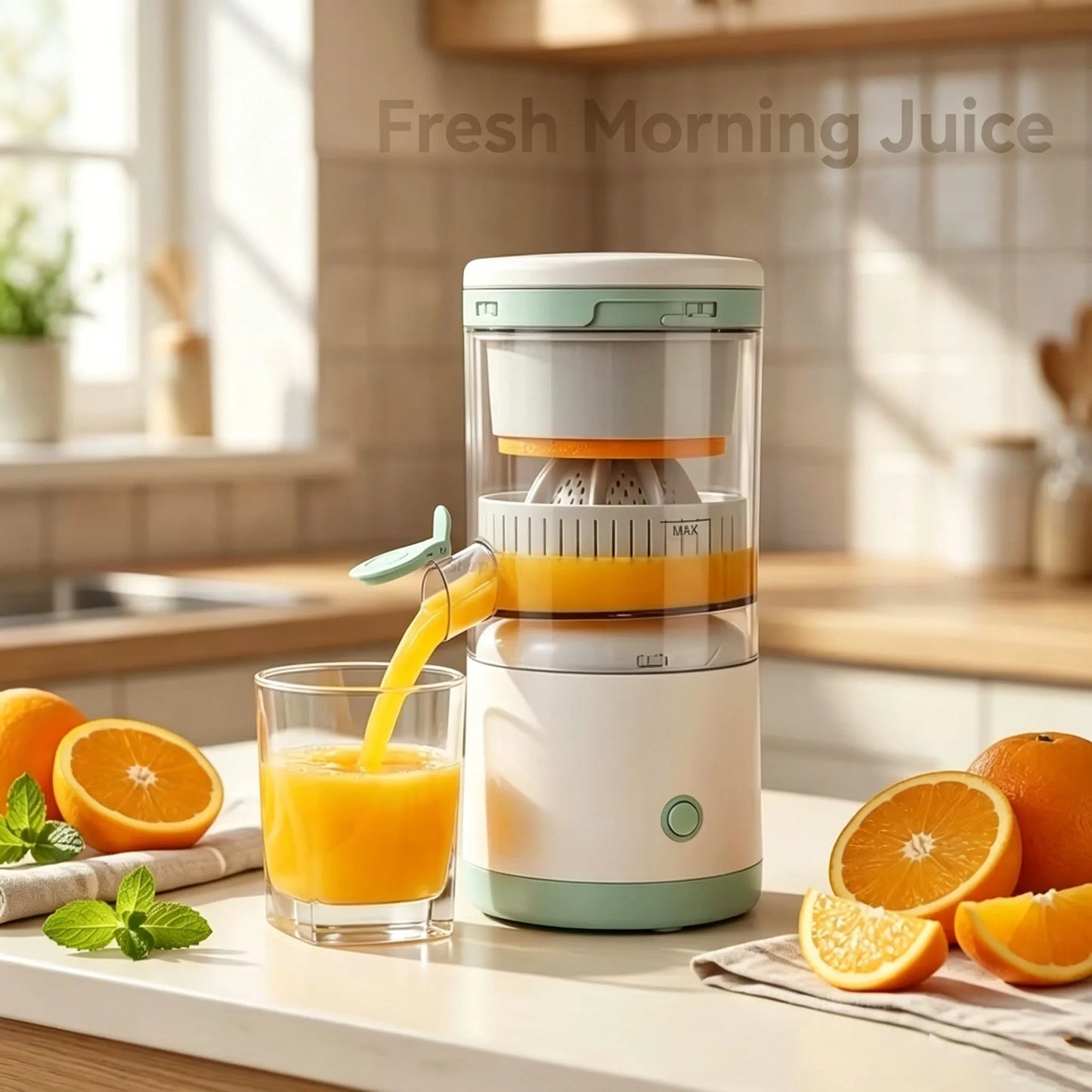 Portable Juicer Extractor Fully Automatic Fruit Household Juicer Automatic Orange Lemon Juice USB Charge Extractor Extruder