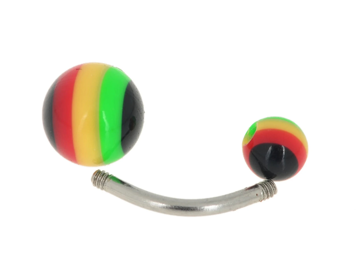5pcs/lot Black White Sexy Belly Bars Body Piercing Button Ring Navel Barbell Jewerly Lip Piercing Unisex Fashion Jewelry