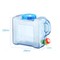 5/5.5/7.5/10L Capacity Pure Water Buckets Container With Faucet Driving Water Tank Emergency Water Storage Container For Outdoor