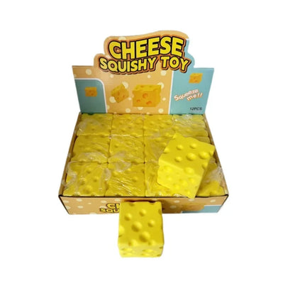 Simulated Cheese Squishy Toy, Jumbo Creative Slow Rising Cheese Block, Stress Relief Vent Toy Wholesale Toy