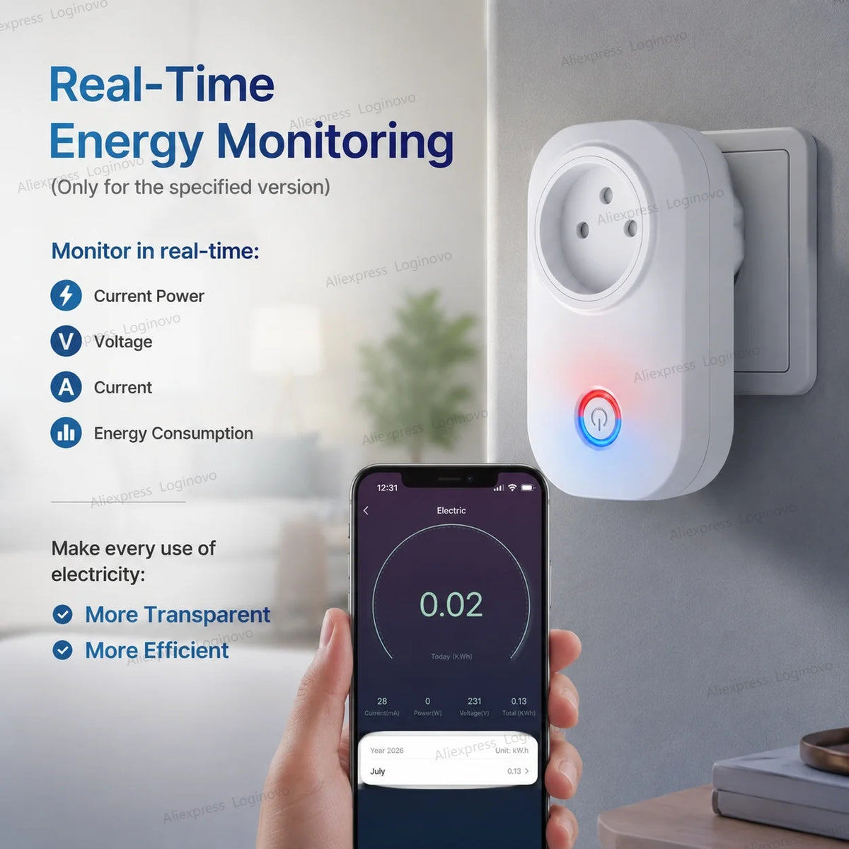 16A Tuya Smart Plug WiFi Zigbee Smart Socket Israel Plug With Energy Monitoring Timer Voice Control Alexa Google Smart Life APP