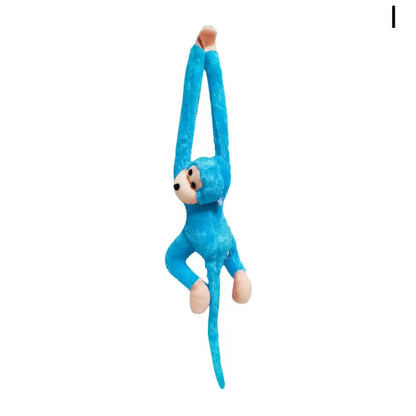 Colorful Long-arm Monkey Plush Stuffed Dolls Children's Animal Plush Toys Creative Curtain Dolls Hanging Monkeys Decorative Gift