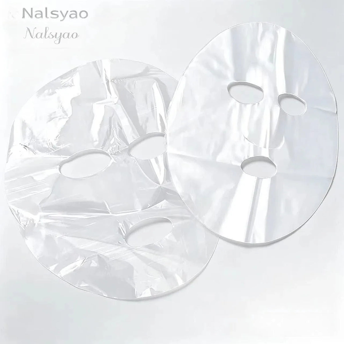 100-500pcs Disposable Plastic Film Face Mask Neck Stickers Transparent Wrap Facial Beauty Makeup Tools Cleaner Skincare