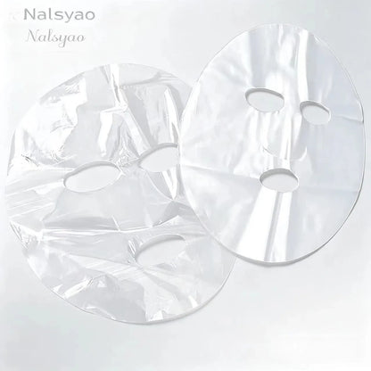 100-500pcs Disposable Plastic Film Face Mask Neck Stickers Transparent Wrap Facial Beauty Makeup Tools Cleaner Skincare