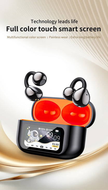 AI Translation Headphones True Wireless Earbuds LED Power Display Earphones with Wireless Charging Case