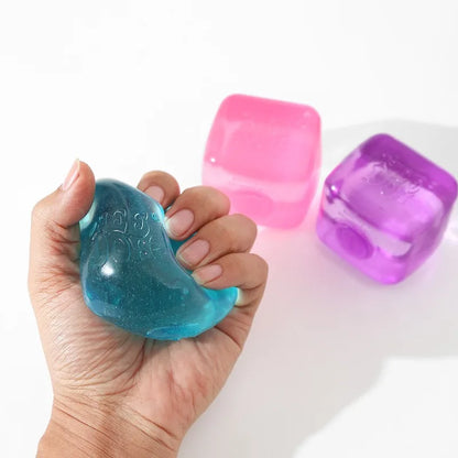 Slow Rebound Maltose Ice Cube Water Cube Squish Block Needoh Soft Squeeze Fidget Toy Stress Relief Vent Squishy Gift For Teens