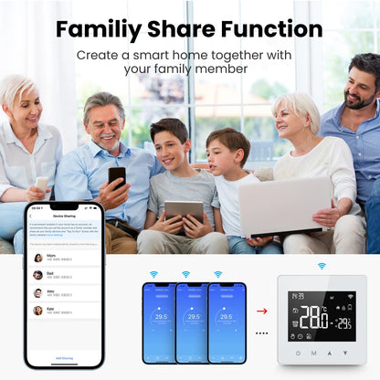 AVATTO WiFi/ZigBee Smart Thermostat Low Power Battery Water Gas Boiler Temperature Controller For Tuya Alexa Google Home Alice