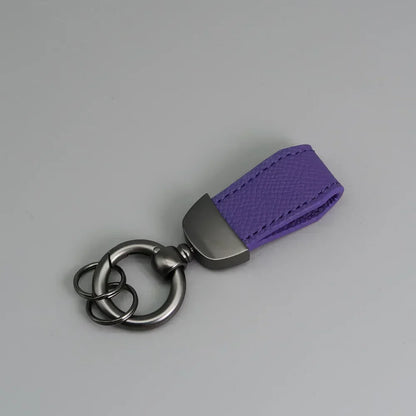 Short Lovely Leather Keychain Vintage Personalized Keyring Custom Logo Name Car Key Holder Chain Laser Engrave Women Charm Gift
