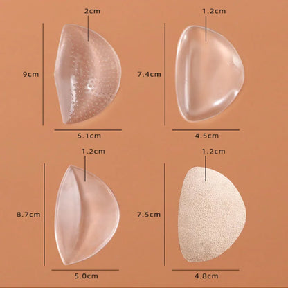 Orthotic Arch Foot Care Comfort Pain Silicone Orthopedic Insoles for Shoes Self-adhesive Foot Pads Flat Feet Arch Support Tools