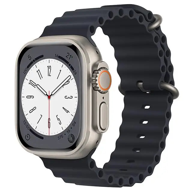 Ocean Strap for apple watch Band 44mm 40mm 45mm 41mm 49mm 46mm silicone correas bracelet iWatch series 7 5 6 3 se 8 Ultra 2 9 10
