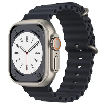 Ocean Strap for apple watch Band 44mm 40mm 45mm 41mm 49mm 46mm silicone correas bracelet iWatch series 7 5 6 3 se 8 Ultra 2 9 10