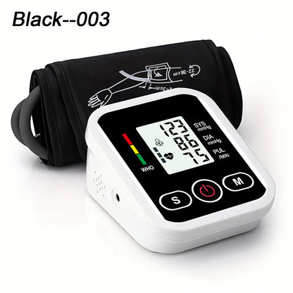 Upper Arm Blood Pressure Monitor Heart Rate Health Blood Pressure Detector Arm Cuff Digital BP Meter Pluse Automatic Tensiometer