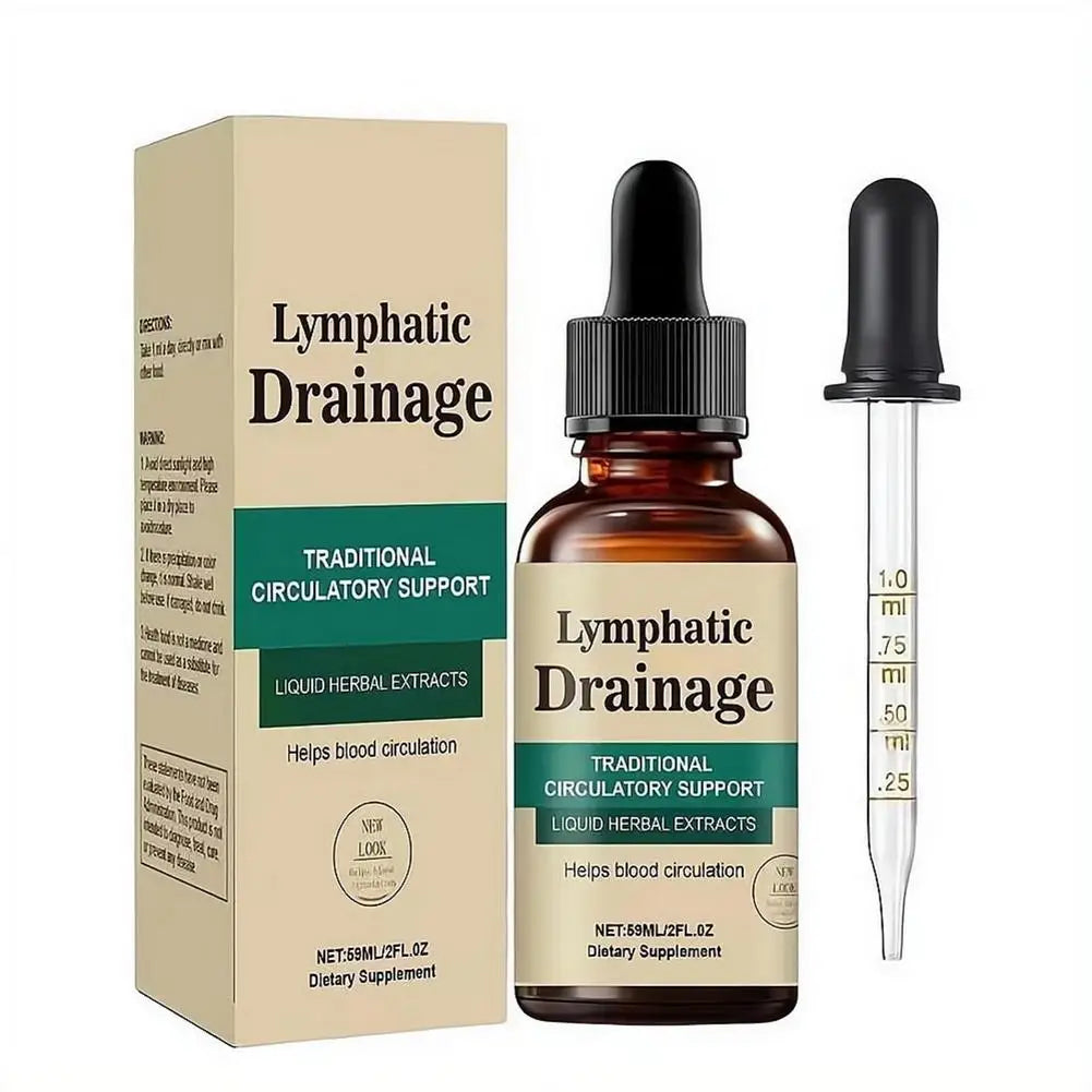 Natural Lymphatic Drainage Drops, Herbal Extracts for Circulatory Support, Relief Swelling Bloating Immunity Stillingia Wellness