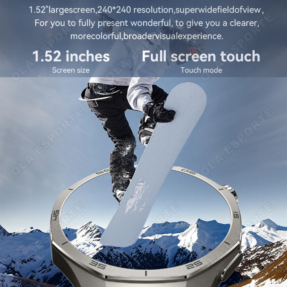 2026 Sports Watch 5 Pro GPS Track Smart Watches Men 1.52"AMOLED Full Touch Screen Waterproof Bluetooth Talk Smart Bracelet Hw12
