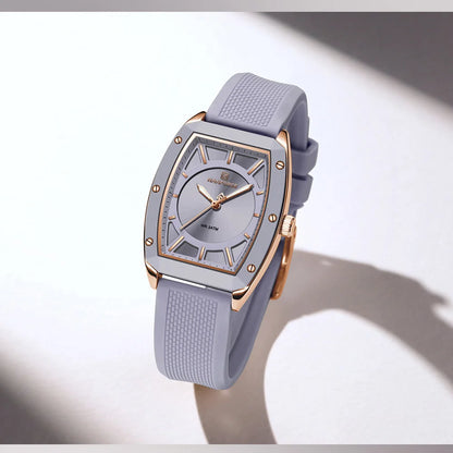 NAVIFORCE Women Quartz Watches Silicone Strap Student Sports Watch Big Dial Simple Tonneau Waterproof Wristwatches Dropshipping