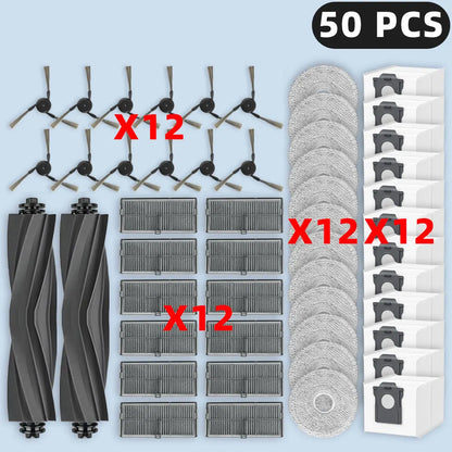 Compatible For (Dreame L10s Ultra Gen 3, L40 Ultra Gen2, L50 Ultra AE / CE, X40 Ultra Complete) Parts Brush Filter Mop Dust Bag