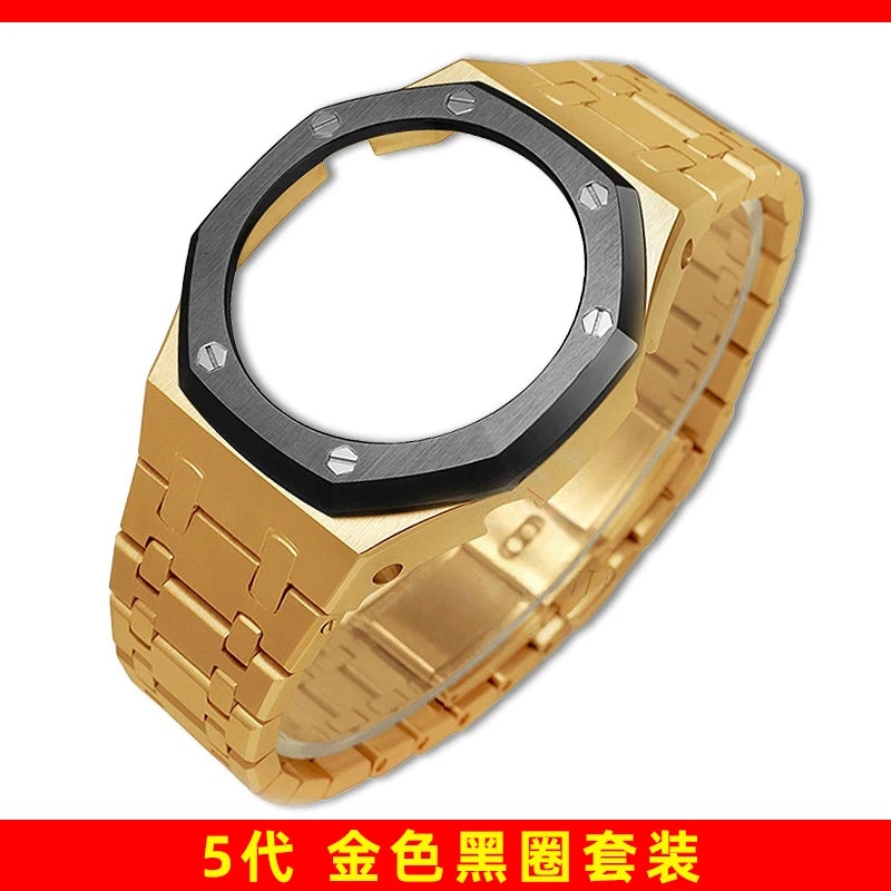 Mod Kit GA-2100 GM2100 Stainless Steel Case&Watch Strap For G-SHOCK Casioak GA2100 GMA-S2100 Replacement Metal Frosted Case Band