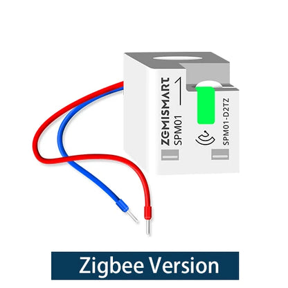 Zemismart Smart Energy Meter Zigbee Monitor Electric Sensor Measure Work with Tuya App Supports Home Assistant via Zigbee2MQTT