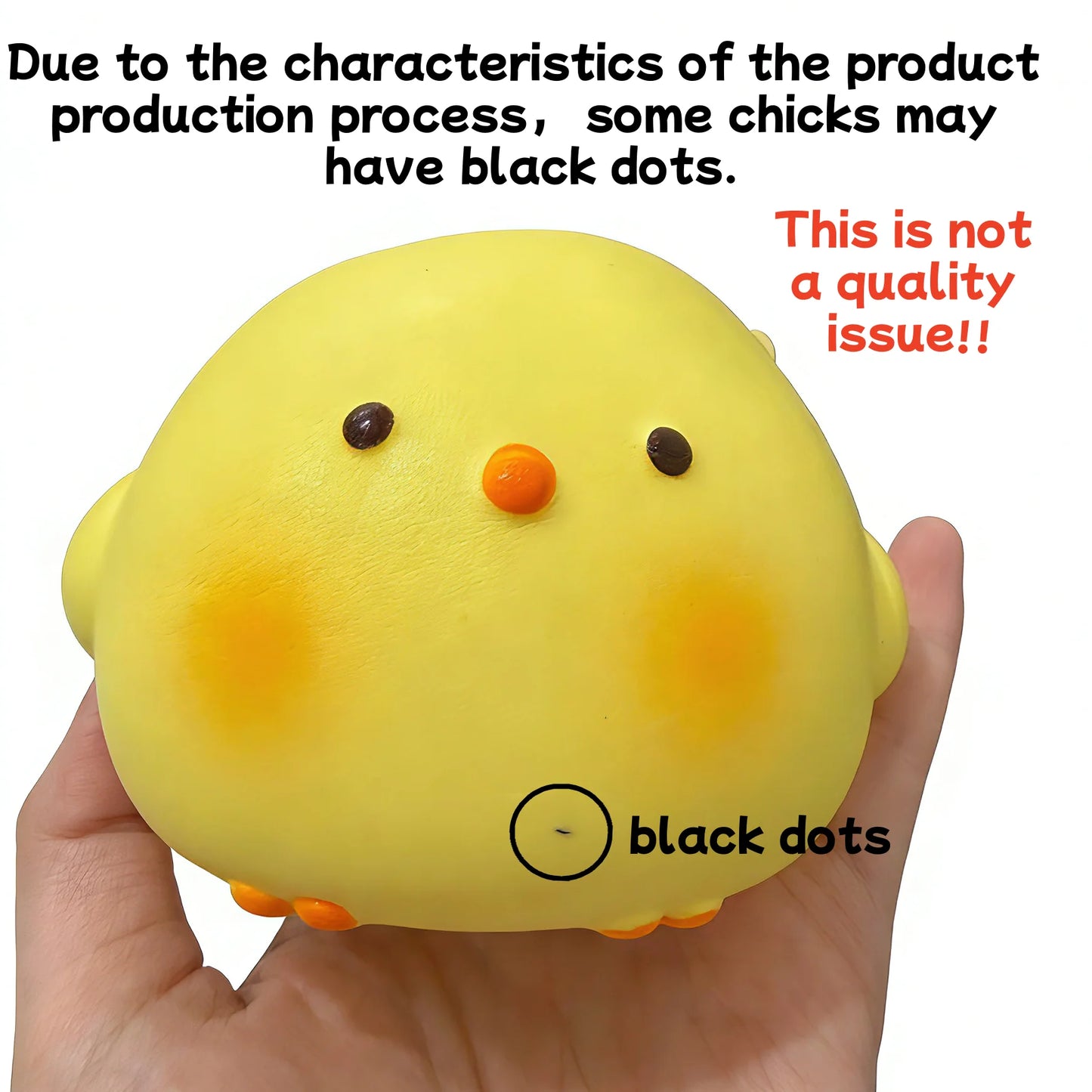 Cute Giant Chick Squishy Toy Slow Rising Stress Relief Sensory Fidget Toy for  Adults Anxiety ADHD Squishy Squeeze Toy