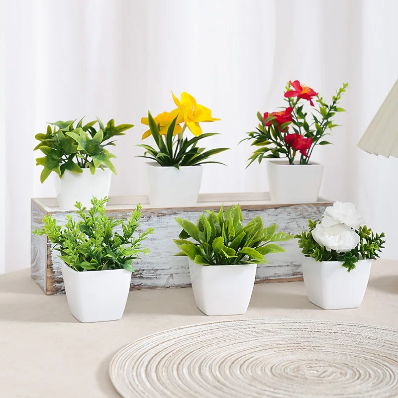 1SET Simulation Plant Potted Plant, Suitable For Commercial Office Counter, Living Room, Study, Courtyard, Home Decoration