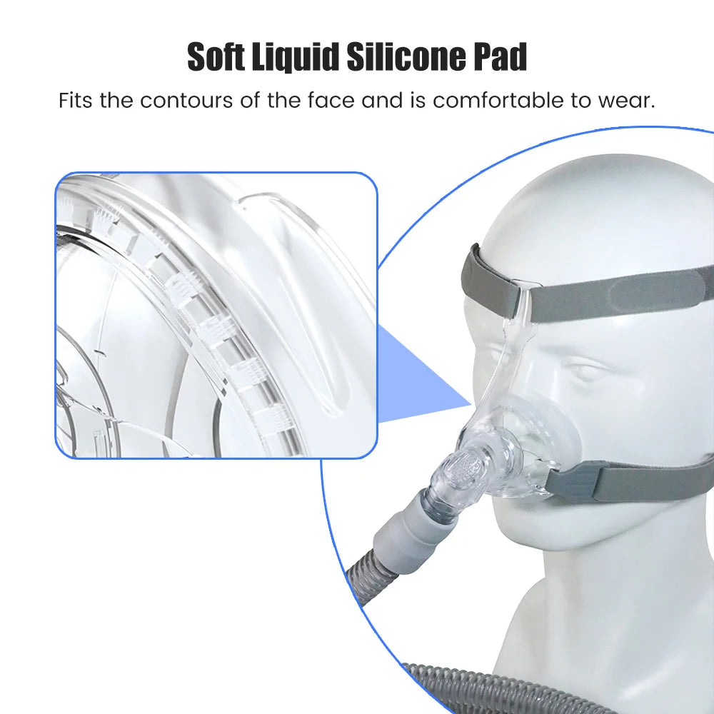 Universal CPAP Sleep Masks Nasal Mask Silicone Anti Snoring Masque Soft and Sealed CPAP Mask CPAP Accessories Health Care Tools