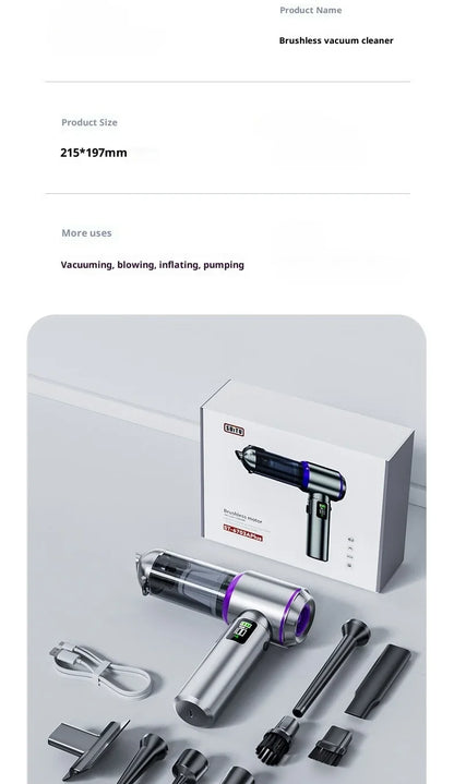 Car Vacuum Cleaner High Power Portable Handheld Wireless Brushless Motor Cleaning Machine Powerful Air Duster for Home Appliance