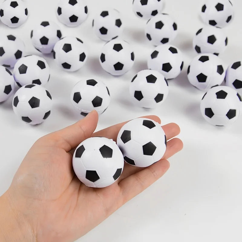 6Pcs Mini PU Squeeze Soccer Ball Toys Sports Theme Birthday Party Favors PU Football Gift Stress Relieving Squeezing Toys