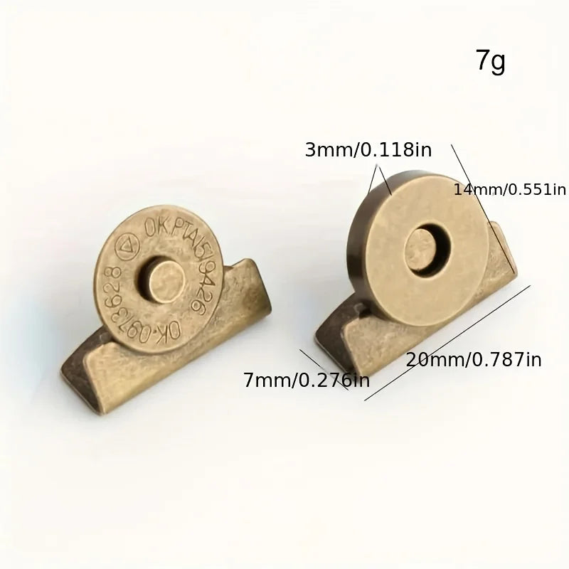 8-Piece bag snap accessories magnetic buckle, bag snap hidden button seam-free button snap 2030