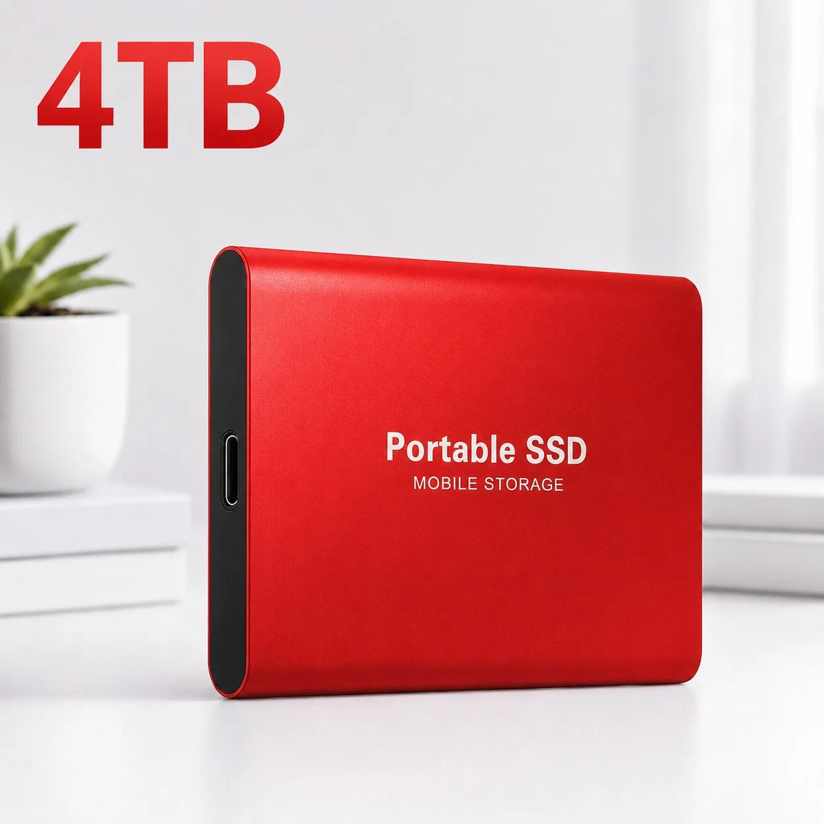 Thin Body Design External Hard Drtive High Speed Portable 1TB Solid State Drive For Data Storage Use/PC/Phones