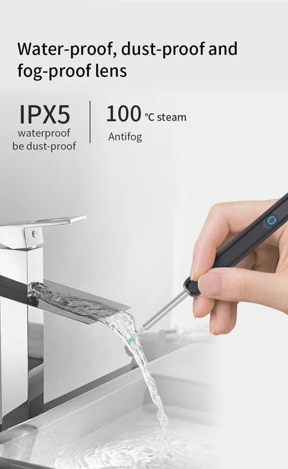 Smart Ear Wax Cleaner with Camera 3.5mm Earpick Otoscope Visual Ear Camera Health Care Ear Cleaner for iPhone, iPad, Android