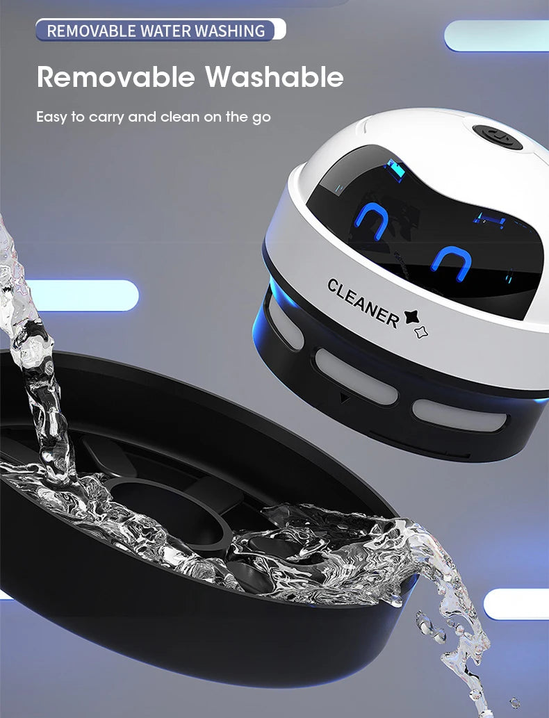 Mini Desk Dust Vacuum Cleaner Portable Vacuum Cleaner DetachableNozzle Wireless Table Dust Removal Cleaning Brush Cleaning Tools