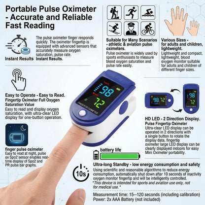 Infrared Thermometer Forehead Body Termometre Multi-function Non-contact Temperature Portable Finger Pulse Oximeter Health Care