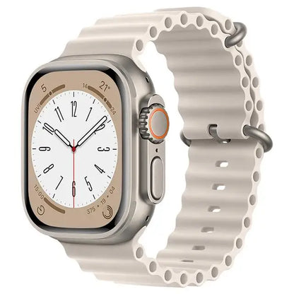 Ocean Strap for apple watch Band 44mm 40mm 45mm 41mm 49mm 46mm silicone correas bracelet iWatch series 7 5 6 3 se 8 Ultra 2 9 10