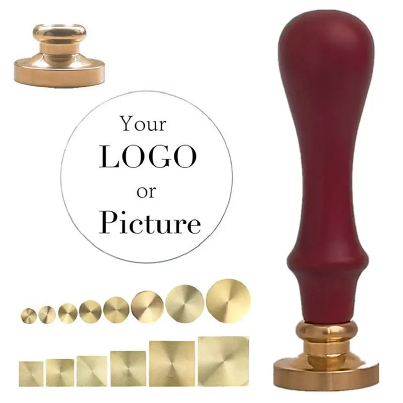 Custom Stamps Wedding Initials Stamp Wax Seals Stamps Customize Your Own Logo Gift Stamps Replaceable Handles Invitation Stamps