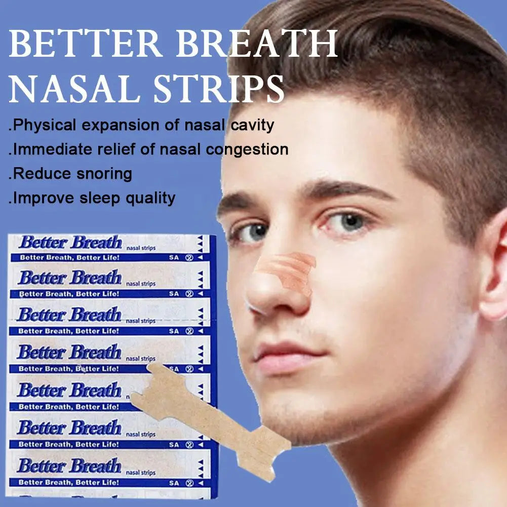 Breathing Nasal Strips Right Way Stop Snoring Anti Snoring Strips Easier Better Breathe Health Care Sleeping Well 10/20/30pcs
