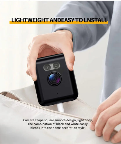 5MP Mini Cube Camera 2.4G Wifi Indoor Security IP Cam with Two Way Audio 2K Human Detection Smart Home Baby Monitor Tuya