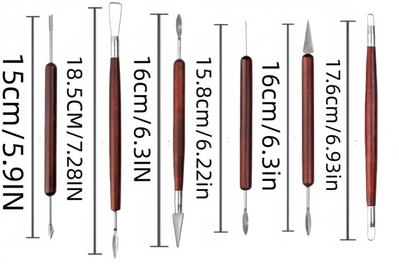 Pottery Clay Sculpting Tools Kit  Ceramic Wax Clays Carving Tools for Art Craft Pottery Sculpting Modeling Tool Set