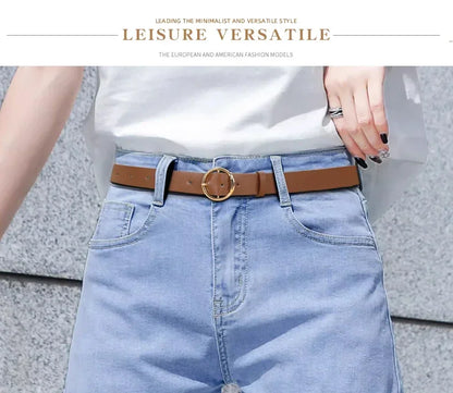 3pcs Women'S Belt Set - Chic  Versatile for Jeans, Dresses  Classic Belts with Dual Triple Ring Buckles, Elegant Solid Colors
