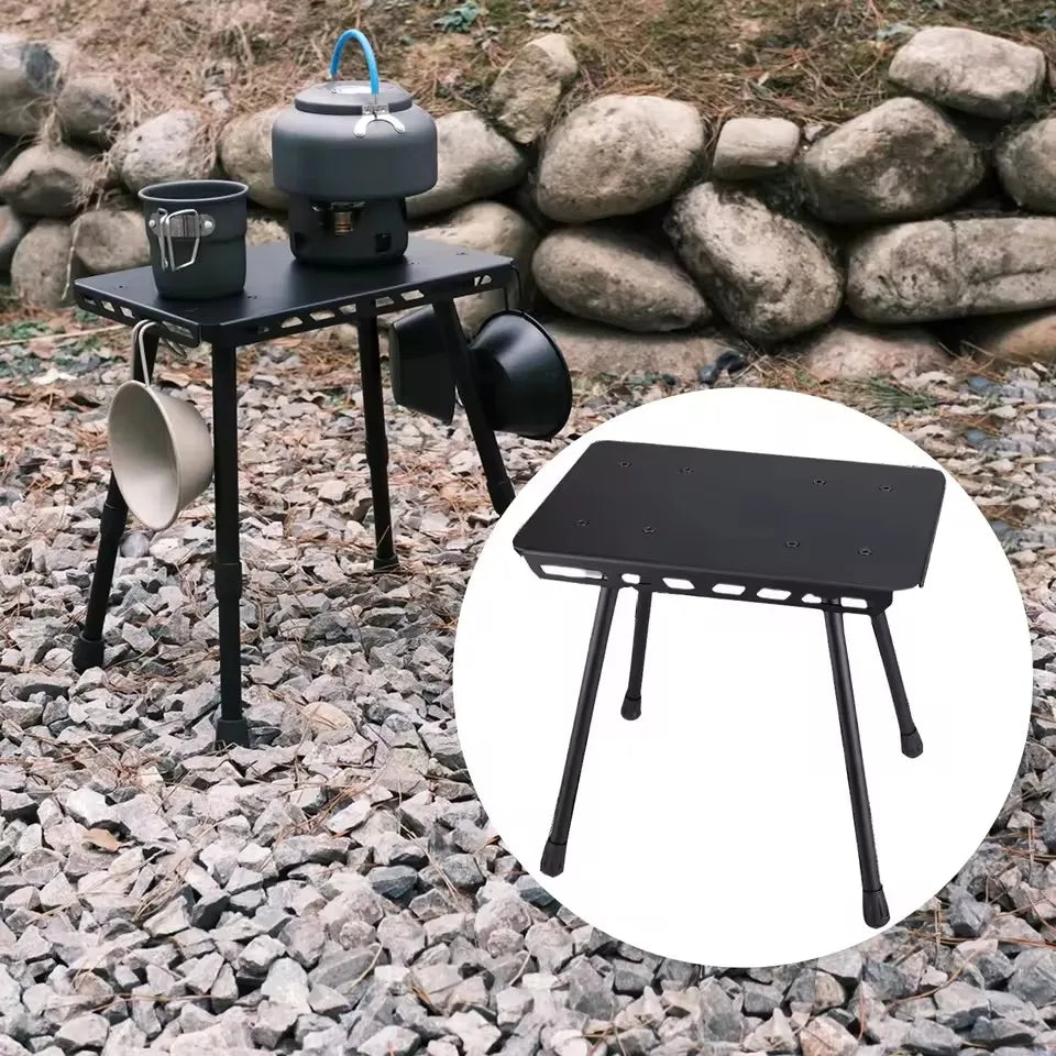 Outdoor Table And Chair Dual-Use Table, Liftable Portable Stool Outdoor Fishing Camping Chair Desk