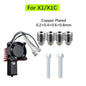 For Bambu Lab P1S Hotend Complete Assembly Upgrade Hardened Steel Extruder Kit For X1 X1C P1P P1S Fan Nozzle X1 Carbon Hot End