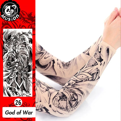 Musion New Seamless Tattoo Sleeves Anti UV Dust Hand Sock Arm Sleeves Fishing Motorcycle Bicycle Unisex Tattoo Sleeve Set A Pair