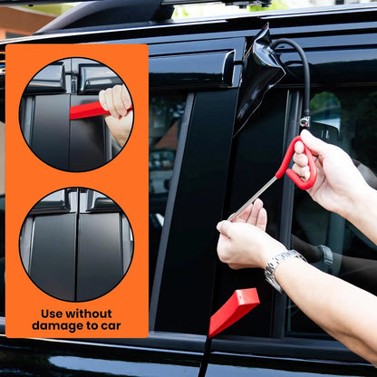 20PCS Car Door Tool Kit Inflatable Air Pump Auto Window Door Open Fixing Gripper Tools Long Reach Kits with Carrying Bag