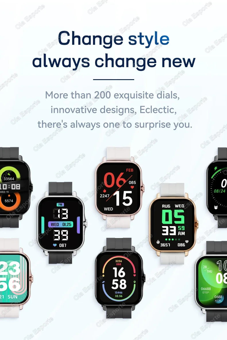 2025New Upgrad Smart Watch For Men Women 1.83Inch Full Touch Display BT Call Sports Monitoring SmartWatch For Android&IOS Phone