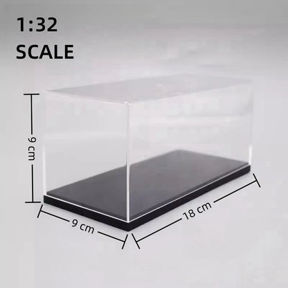 Scale 1/64 1/43 1/32 1/24 1/18 Clear Acrylic Display Box Case for Car Model Dust Cover Pre Made Box Diecast Professional Storage