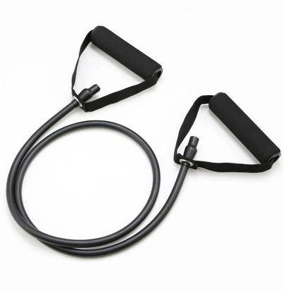 5 Levels Yoga Fitness Tensioner Resistance Band With Handles, Elastic TPE Straight Bar Yoga Pull Rope Fitness Exercise Tube Band