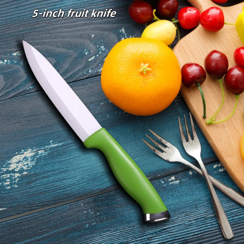 Ceramic Knife 4 5 6 Inch Knives Kitchen Set White Blade Chef Utility Paring Vegetable Slicing Ceramic Knives Kitchen Accessories
