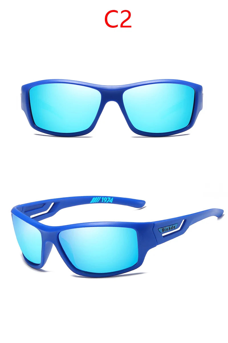 VIAHDA New Polarized Sunglasses Men Driving Sport Designer Sun Glasses Women Eyewear UV400 Without Box Fishing Hiking