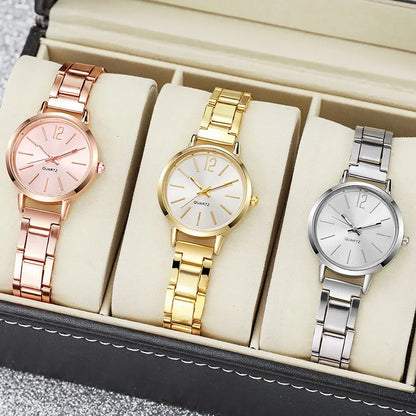 Women Watch Fashion Small Dial Gold Watch Woman Luxury Alloy Strap Ladies Quartz Wristwatches Gift Clock Gift reloj mujer