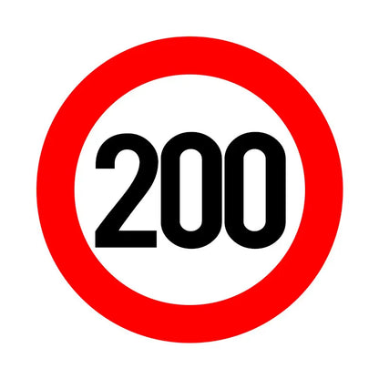 A0202# Speed Limit (110/120/150/160/200/300 km), Ø 16 cm Self-adhesive Decal Car Sticker Waterproof Auto Decors